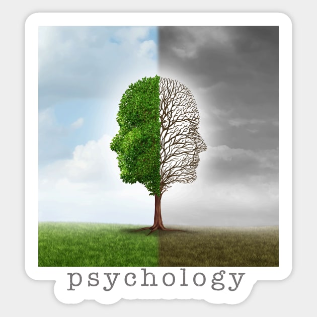 Psychology And Psychologist Or Psychiatry and Psychiatric Sticker by lightidea
